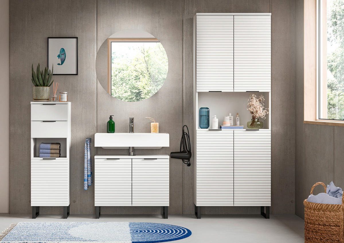 SPIEGELSCHRANK 70/70/18 cm  - Weiß, MODERN, Holzwerkstoff (70/70/18cm) - MID.YOU