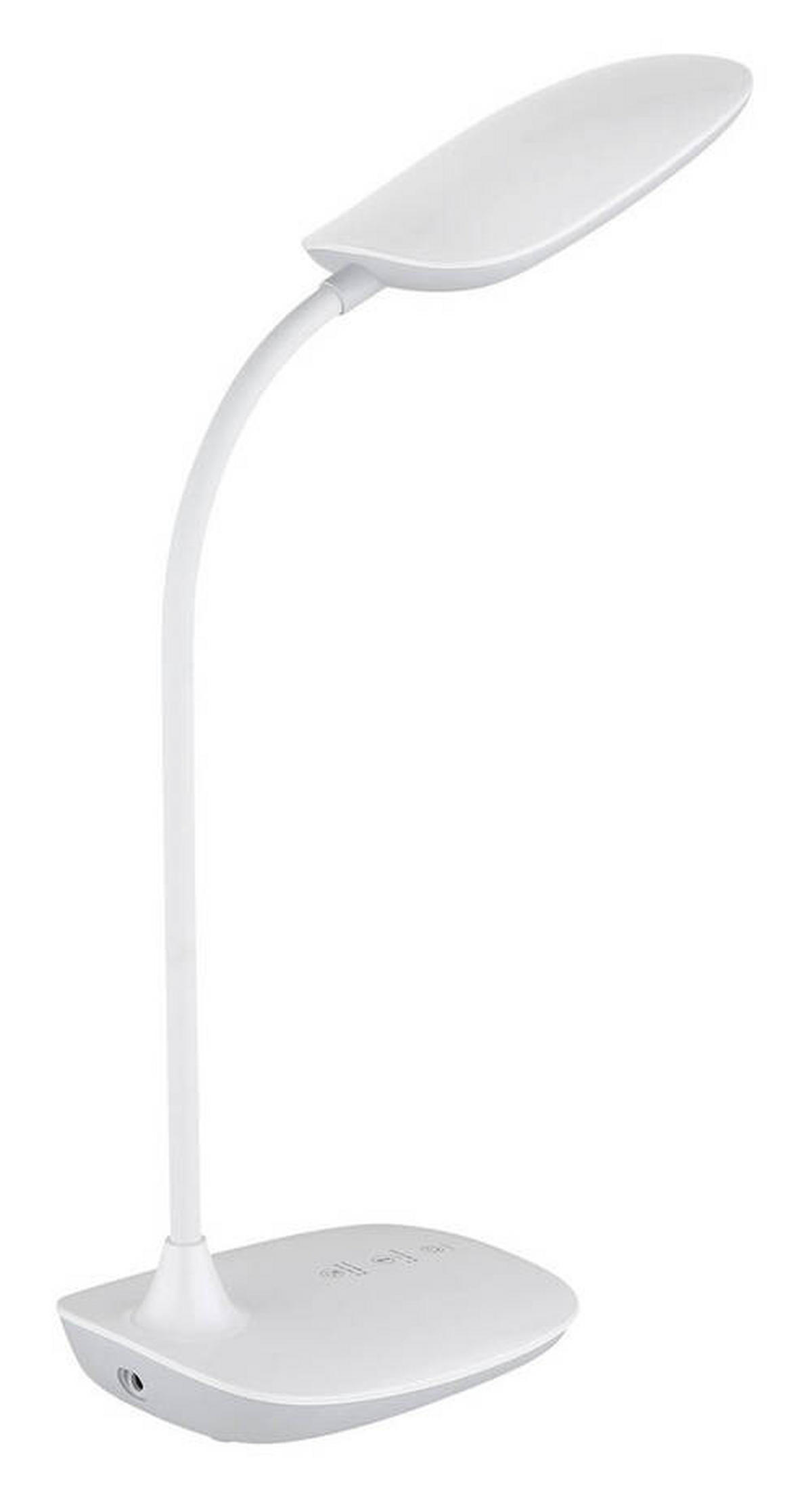 STOLNÍ LED LAMPA, dotykový stmívač, 28/13,6/40 cm - bílá, Design, plast (28/13,6/40cm) - Globo