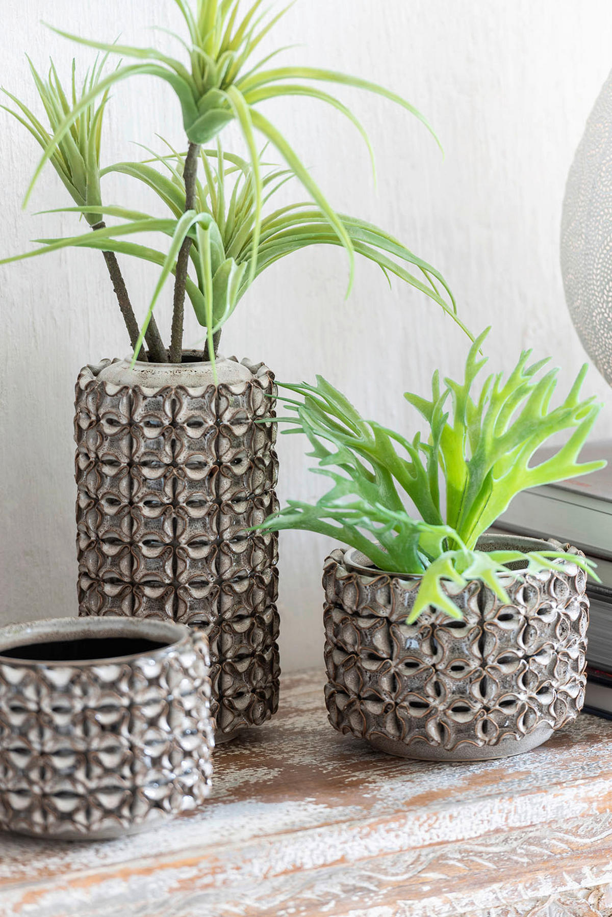 DEKOVASE  - Grau, Trend, Keramik (17/31cm)
