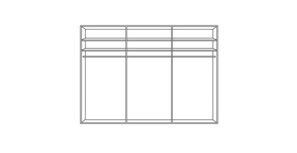 SCHWEBETÜRENSCHRANK  in Grau, Weiß  - Weiß/Grau, Basics, Glas/Holzwerkstoff (300/223/65cm) - Cantus