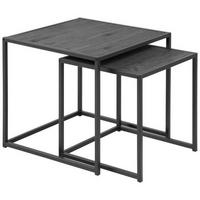 Satztisch in Schwarz in Metall, Holzwerkstoff 50/45/50 cm  - Schwarz, Trend, Holzwerkstoff/Metall (50/45/50cm) - MID.YOU