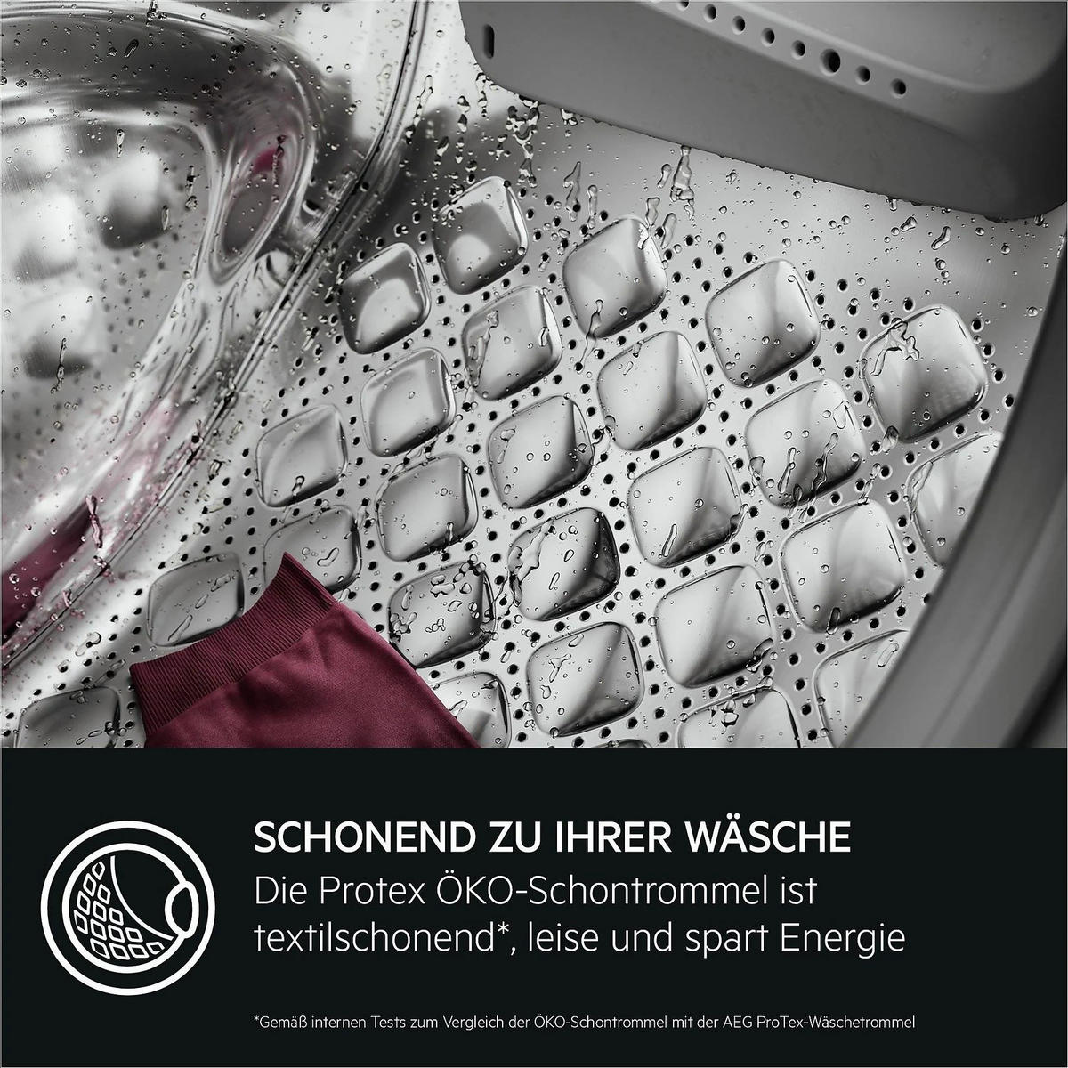 WASCHMASCHINE LR8EA75690   - Schwarz/Weiß, Basics, Metall (59,6/84,7/57,7cm) - AEG