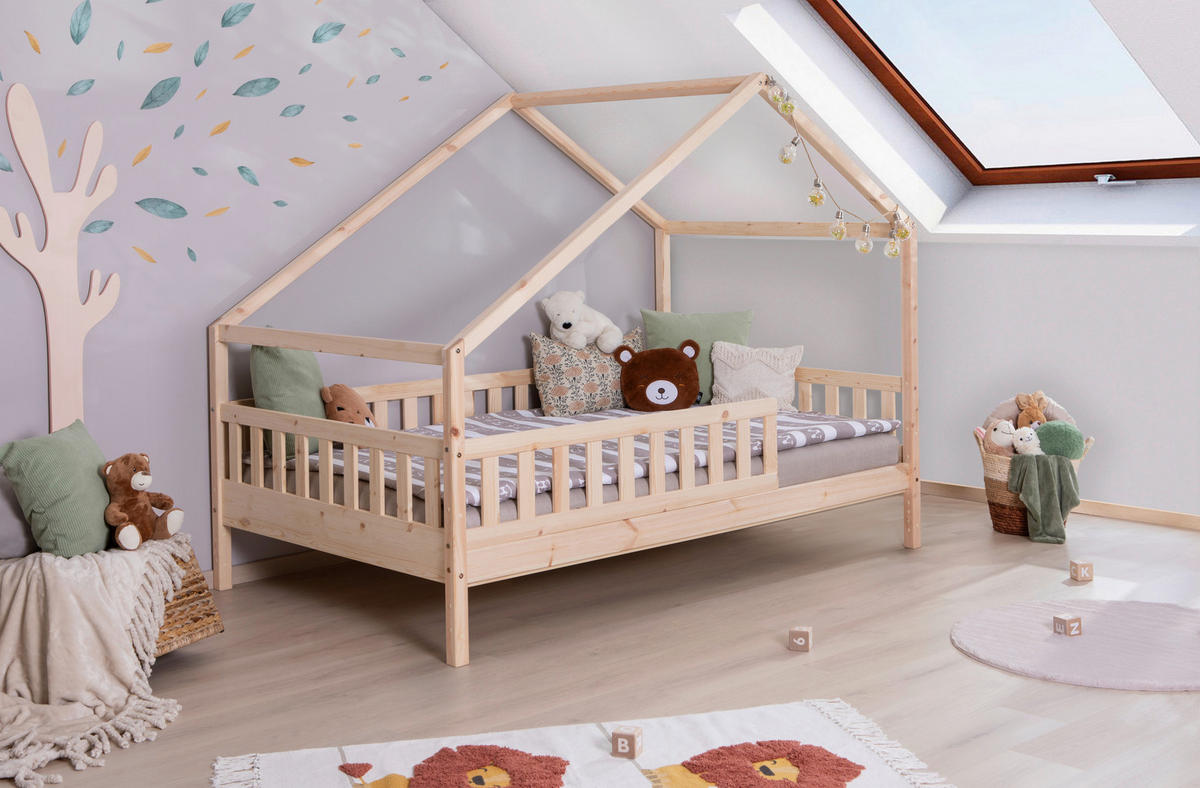 HAUSBETT 120/200 cm Naturfarben  - Naturfarben, Modern, Holz (120/200cm) - MID.YOU