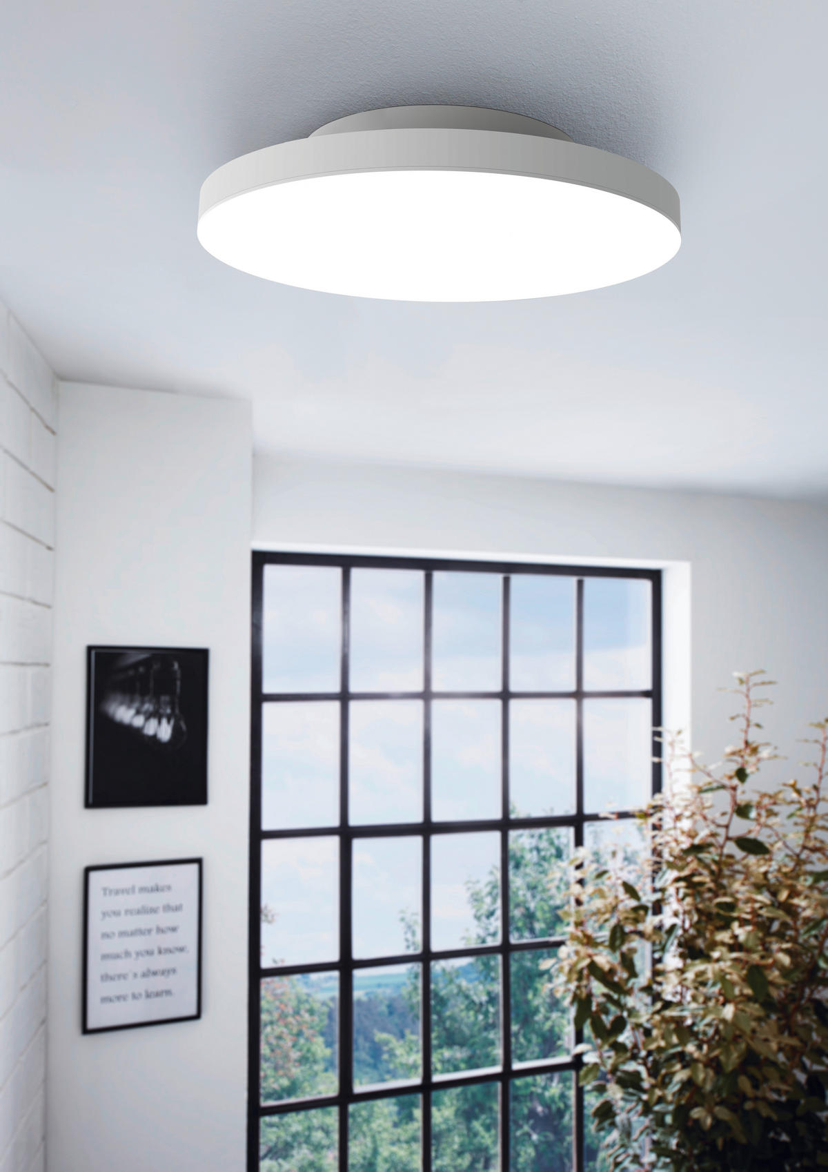LED-DECKENLEUCHTE 22,4 W  45/6 cm    - Weiss, Design, Kunststoff/Metall (45/6cm) - Eglo