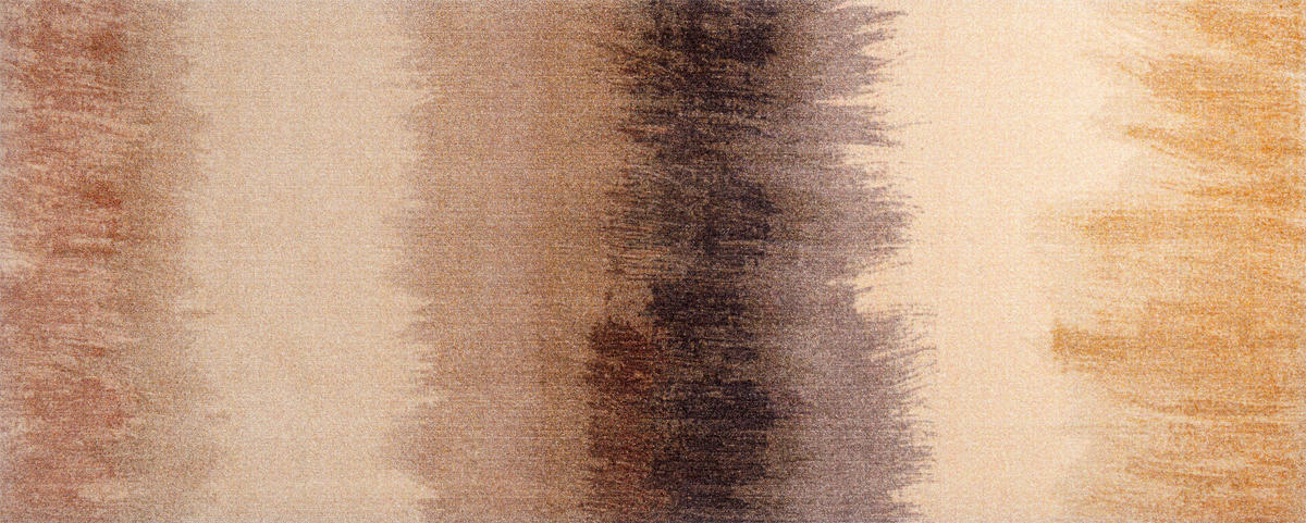 LÄUFER 80/200 cm Bronze Bands  - Braun, Design, Kunststoff/Textil (80/200cm) - wash+dry