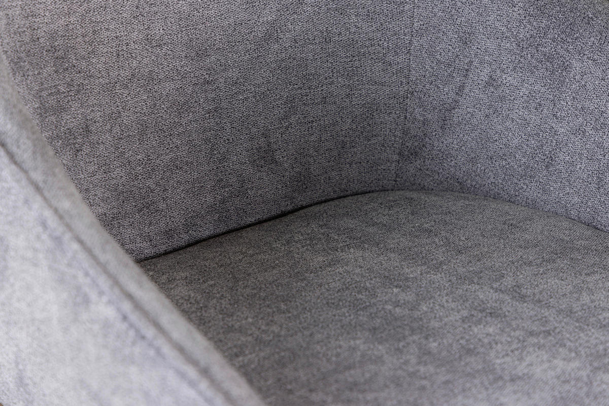 STUHL-SET 2 Stück  in Stahl Textilgeflecht Metall, Textil  - Dunkelgrau/Schwarz, Design, Textil/Metall (55/88/60cm) - Livetastic