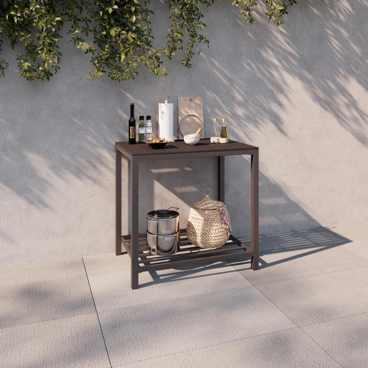 OUTDOORKÜCHE - Anthrazit, Modern, Kunststoff/Metall (90/84/61,5cm) - Ambia Garden
