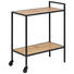 TABLETTTISCH - Eichefarben/Schwarz, Trend, Holzwerkstoff/Metall (60,0/75,0/30,0cm) - Carryhome TABLETTTISCH - Eichefarben/Schwarz, Trend, Holzwerkstoff/Metall (60,0/75,0/30,0cm) - Carryhome