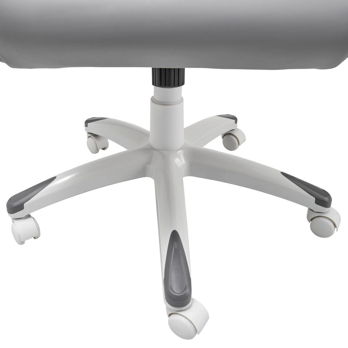 GAMINGSTUHL  in Lederlook Grau, Weiss  - Weiss/Grau, Modern, Kunststoff/Textil (66/126-134/59cm) - Livetastic