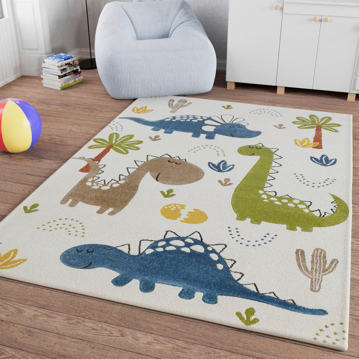 KINDERTEPPICH 160/230 cm Dino & Friends Dinosaurier  - Multicolor, Design, Textil (160/230cm)