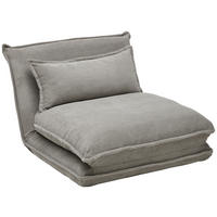 SCHLAFSESSEL  in Cord Grau  - Grau, Design, Textil (83/76,5/59cm) - Carryhome