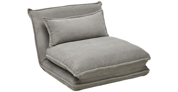 SCHLAFSESSEL  in Cord Grau  - Grau, Design, Textil (83/76,5/59cm) - Carryhome