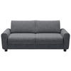 SCHLAFSOFA Webstoff Dunkelgrau  - Dunkelgrau/Schwarz, Design, Kunststoff/Textil (203/69-82/99cm) - Welnova