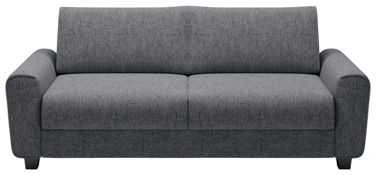 SCHLAFSOFA in Textil Dunkelgrau  - Dunkelgrau/Schwarz, Design, Kunststoff/Textil (203/69-82/99cm) - Welnova