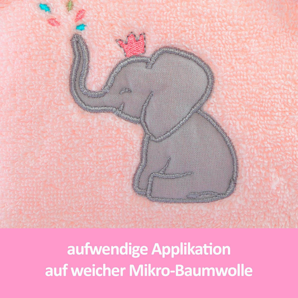 FROTTIERSET ELEFANT Rosa  - Rosa, Basics, Textil