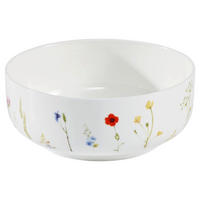 MÜSLISCHALE Wildflower 15 cm  - Multicolor/Weiß, Basics, Keramik (15cm) - Novel