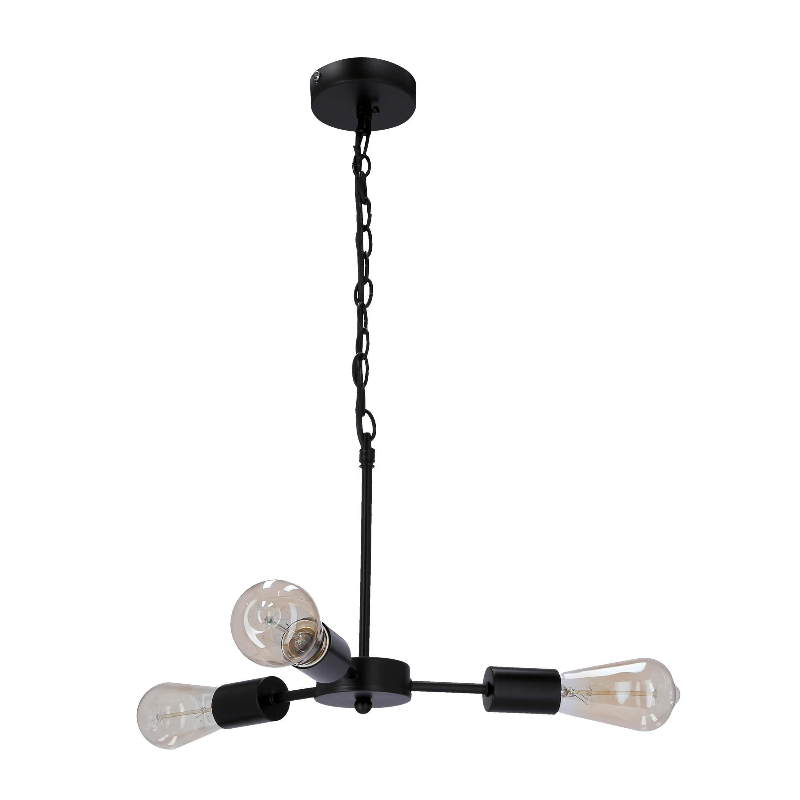 PENDELLEUCHTE 36/36/105 cm  - Schwarz, Design, Metall (36/36/105cm)