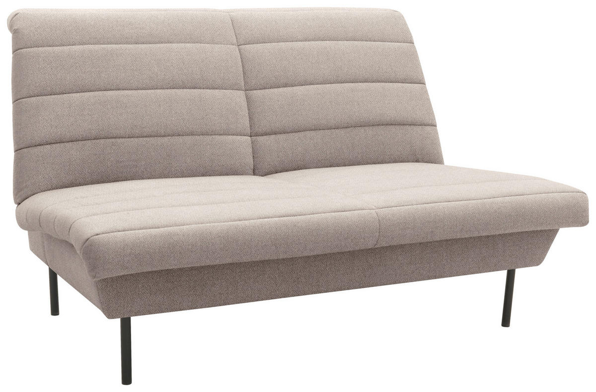 2-SITZER-SOFA in Braun, Beige  - Beige/Schwarz, Design, Textil/Metall (145/92/103cm) - LOOKS by W.Joop