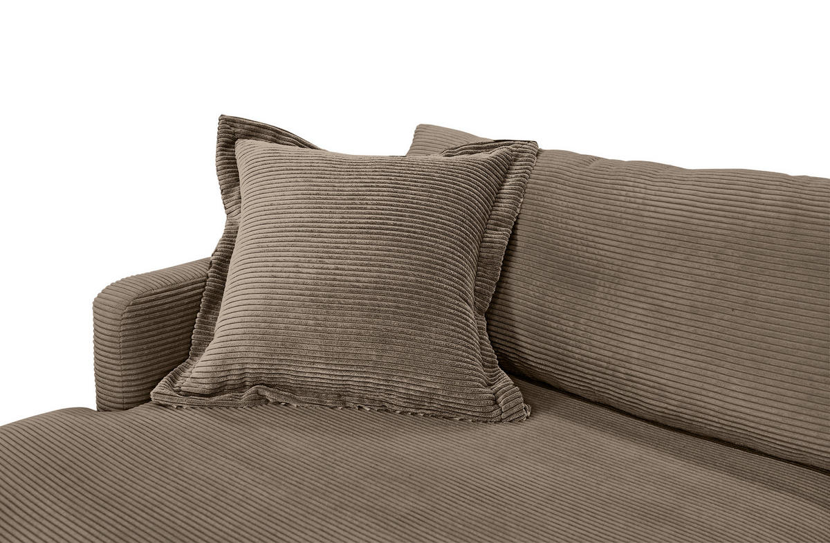 KUTNA GARNITURA tekstil  smeđa   - crna/smeđa, Design, tekstil/metal (193/268cm) - P & B