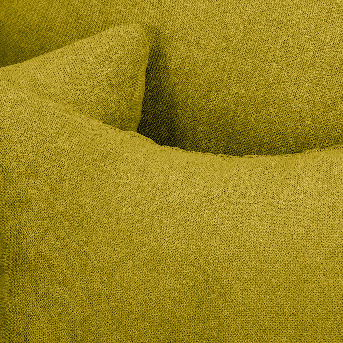 ECKSOFA Ariella Hellgrün Mikrofaser  - Naturfarben/Hellgrün, Design, Holz/Textil (161/231cm) - Livetastic