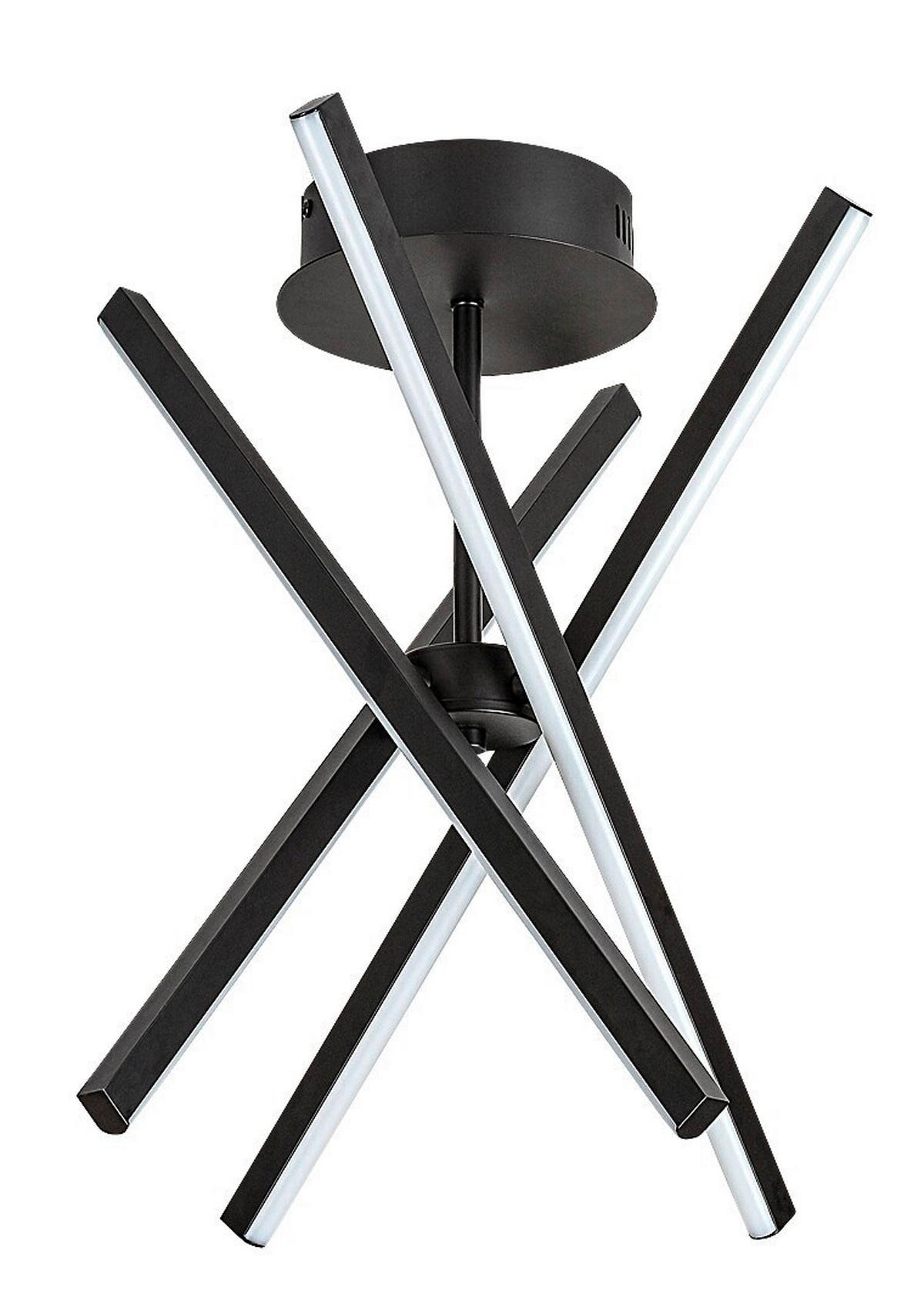 STROPNA LED-SVETILKA  Matilde /1200 lm/4000 K// - črna/bela, Design, kovina/umetna masa (49/49/32cm)