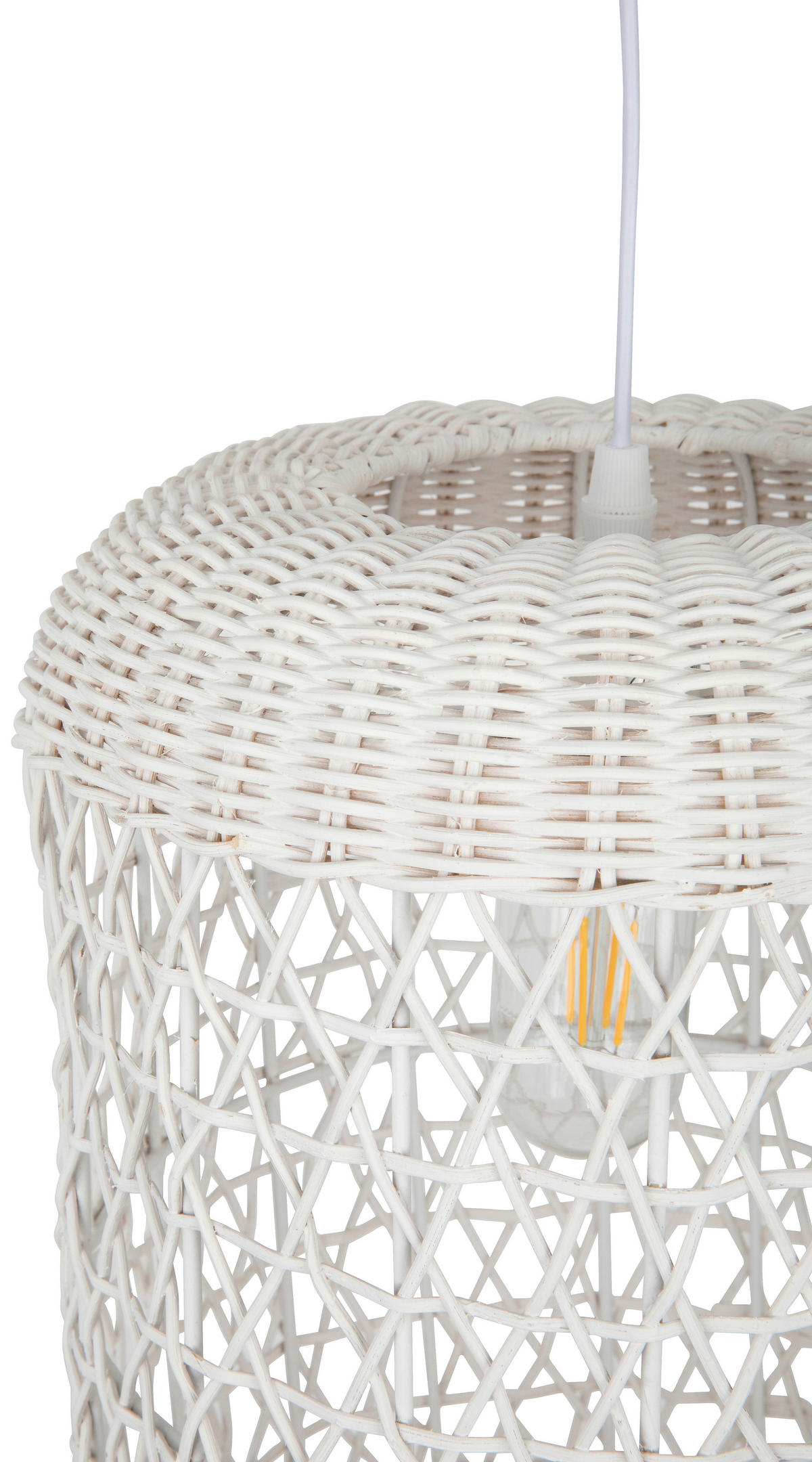 HÄNGELEUCHTE 24,5/139,5 cm  - Grauweiß, Trend, Holz/Metall (24,5/139,5cm) - Novel