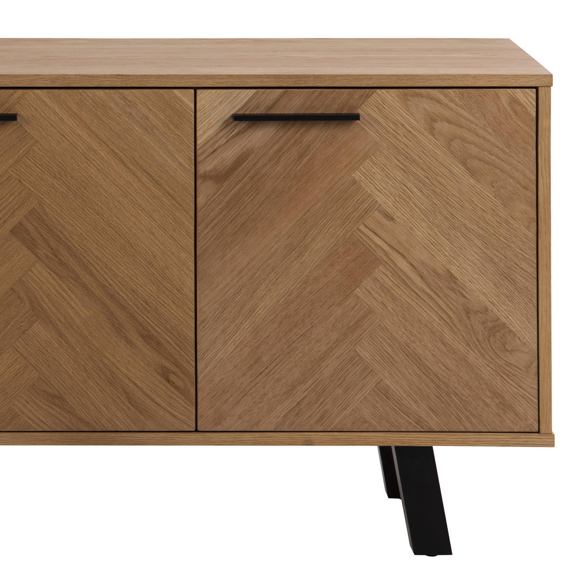 SIDEBOARD 150/71/40 cm  in Eichefarben  - Eichefarben/Schwarz, Konventionell, Holzwerkstoff (150/71/40cm) - MID.YOU