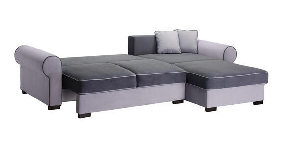 WOHNLANDSCHAFT in Textil Braun - Braun, ROMANTIK / LANDHAUS, Kunststoff/Textil (310/193cm) - Hom`in