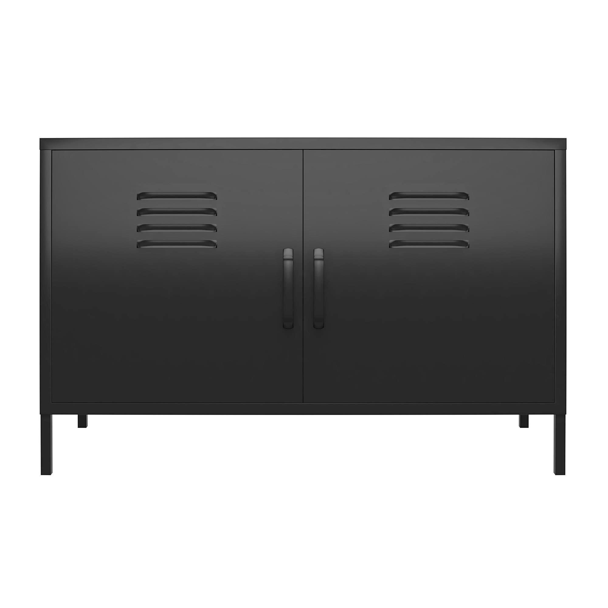 Mid.you Highboard Mission District Schwarz 100x64x40 cm