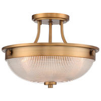 DECKENLEUCHTE Elstead Mantle 32.7/24.6 cm   - Messingfarben, LIFESTYLE, Glas/Metall (32.7/24.6cm) - Elstead Lighting