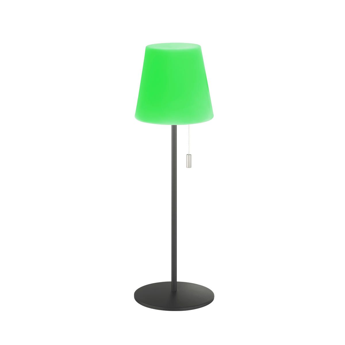 AKKU-TISCHLEUCHTE Talent 12/38 cm  - Anthrazit/Weiß, KONVENTIONELL, Kunststoff/Metall (12/38cm)