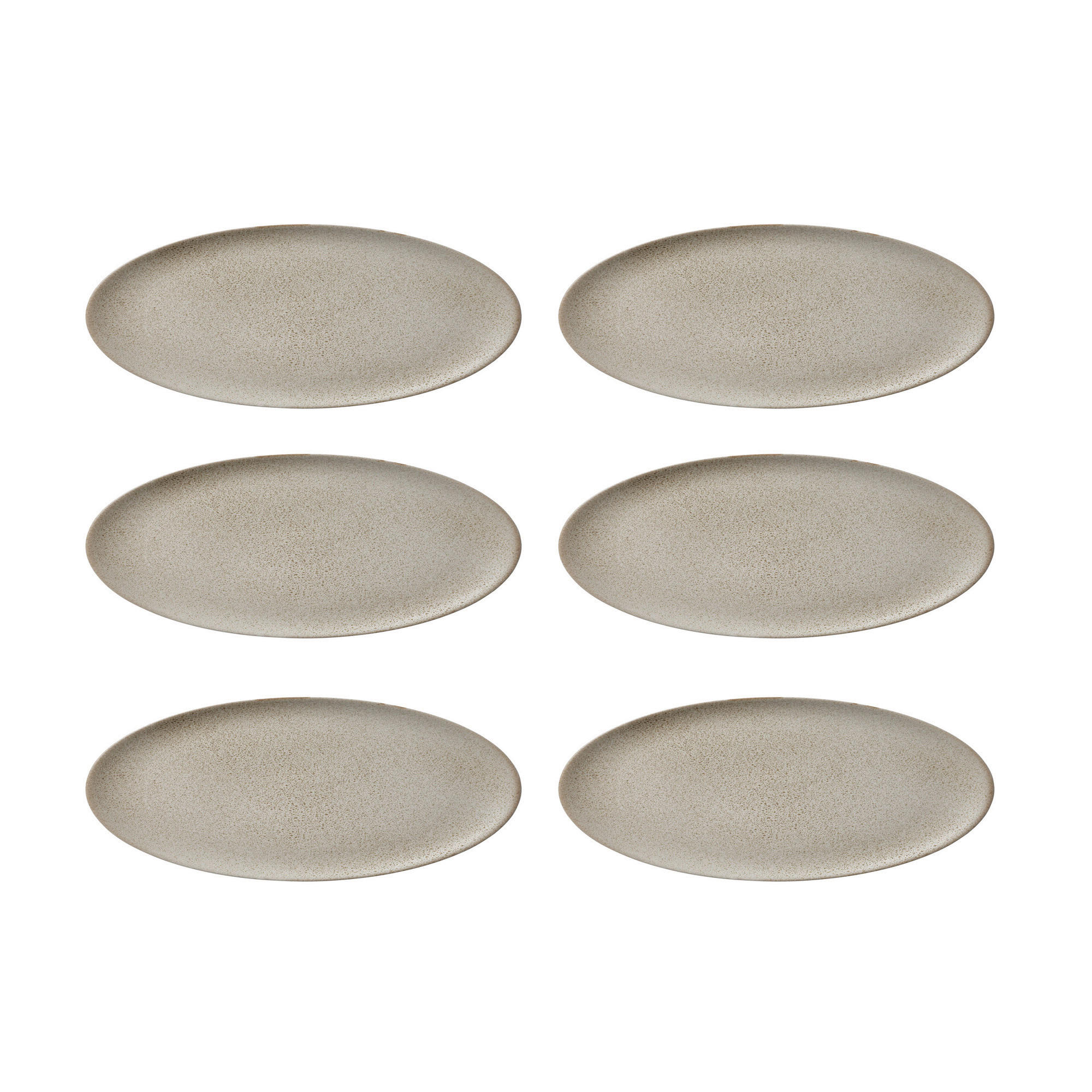 SPEISETELLERSET RAW 6-teilig  - Beige, Basics, Keramik (23cm) - Aida