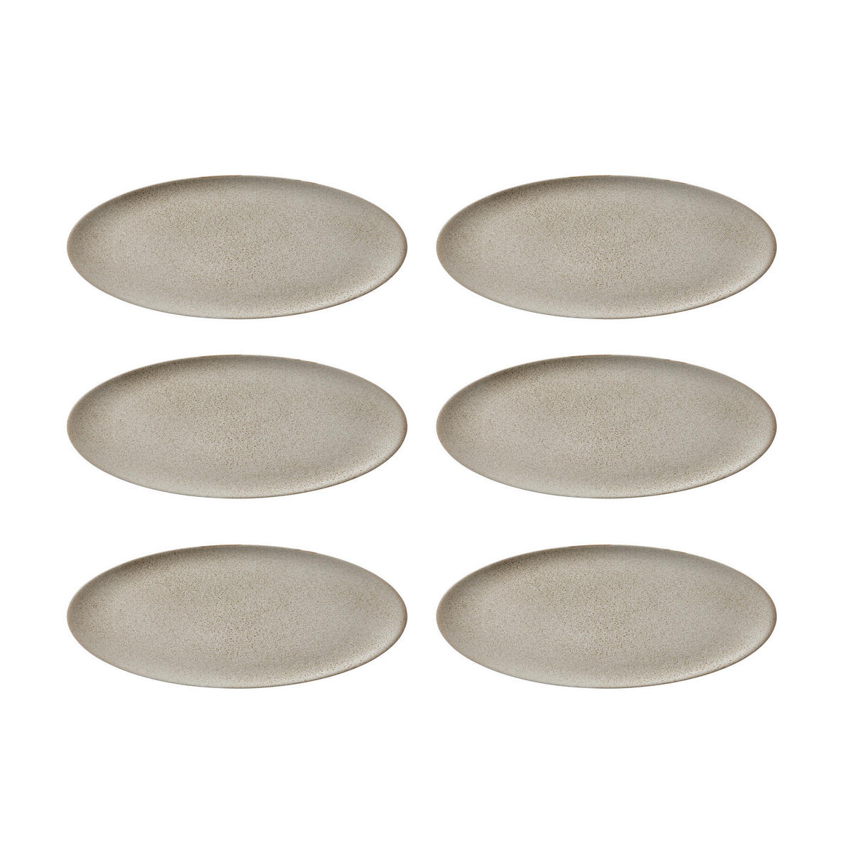 SPEISETELLERSET RAW 6-teilig  - Beige, Basics, Keramik (23cm) - Aida