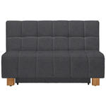 SCHLAFSOFA in Flachgewebe Grau  - Naturfarben/Grau, MODERN, Holz/Textil (145/92/102cm) - Novel