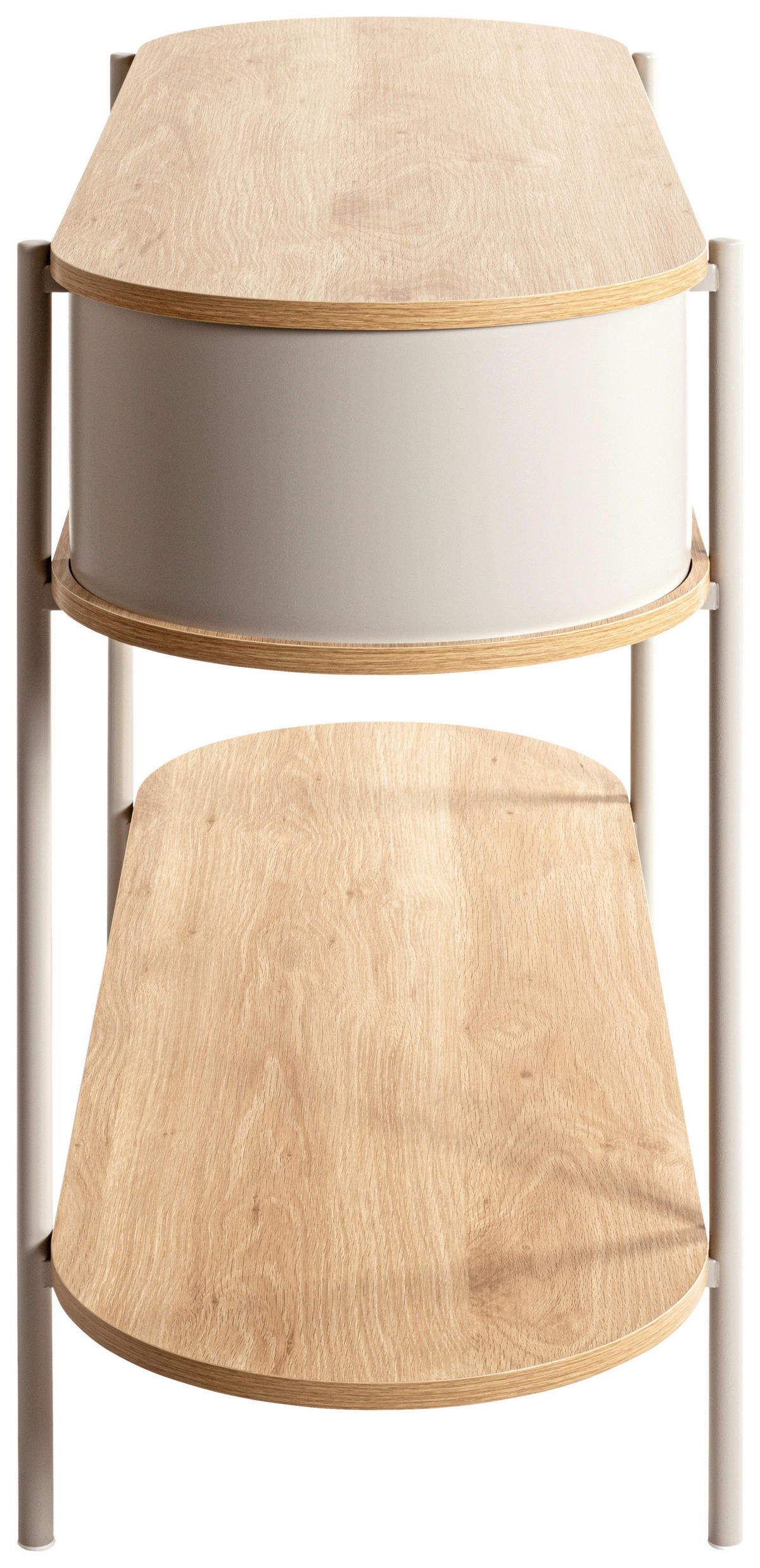 KONSOLENTISCH in Metall, Holzwerkstoff   110/76/39 cm  - Kaschmir/Eichefarben, Trend, Holzwerkstoff/Metall (110/76/39cm)