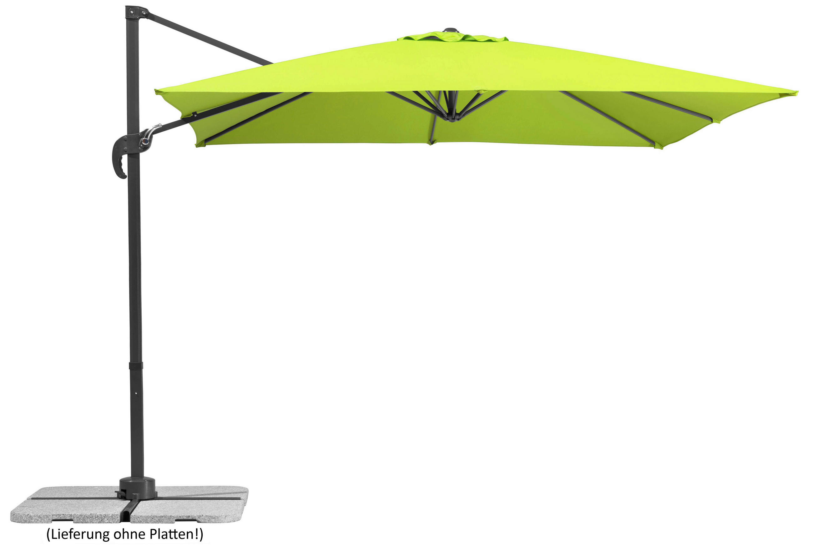 AMPELSCHIRM 270 cm Grün  - Anthrazit/Grün, Basics, Textil/Metall (338/239/270cm) - Schneider