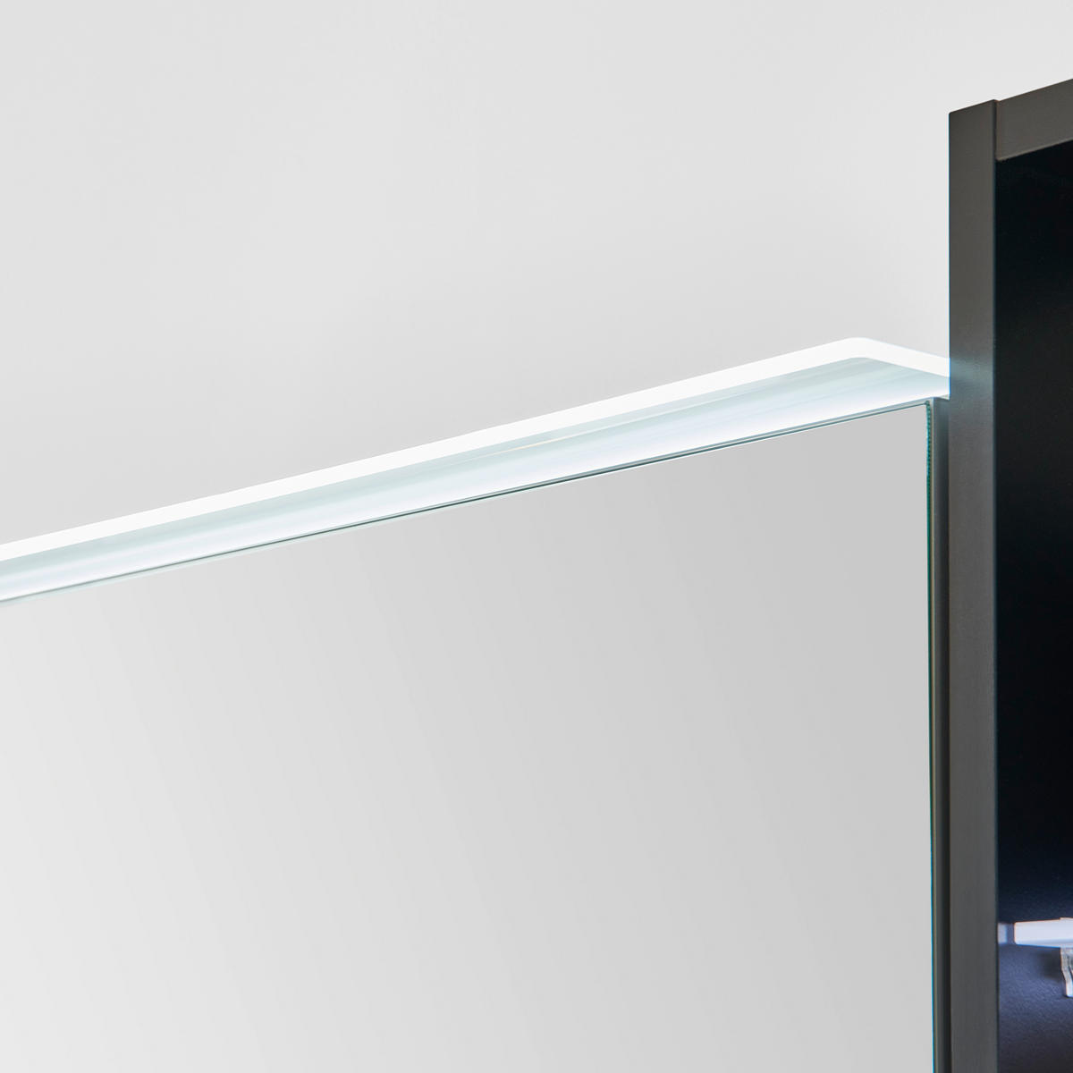 BADEZIMMER  in 140,5 cm  - Fichtefarben/Schwarz, KONVENTIONELL, Glas/Holzwerkstoff (140,5cm) - Moderano