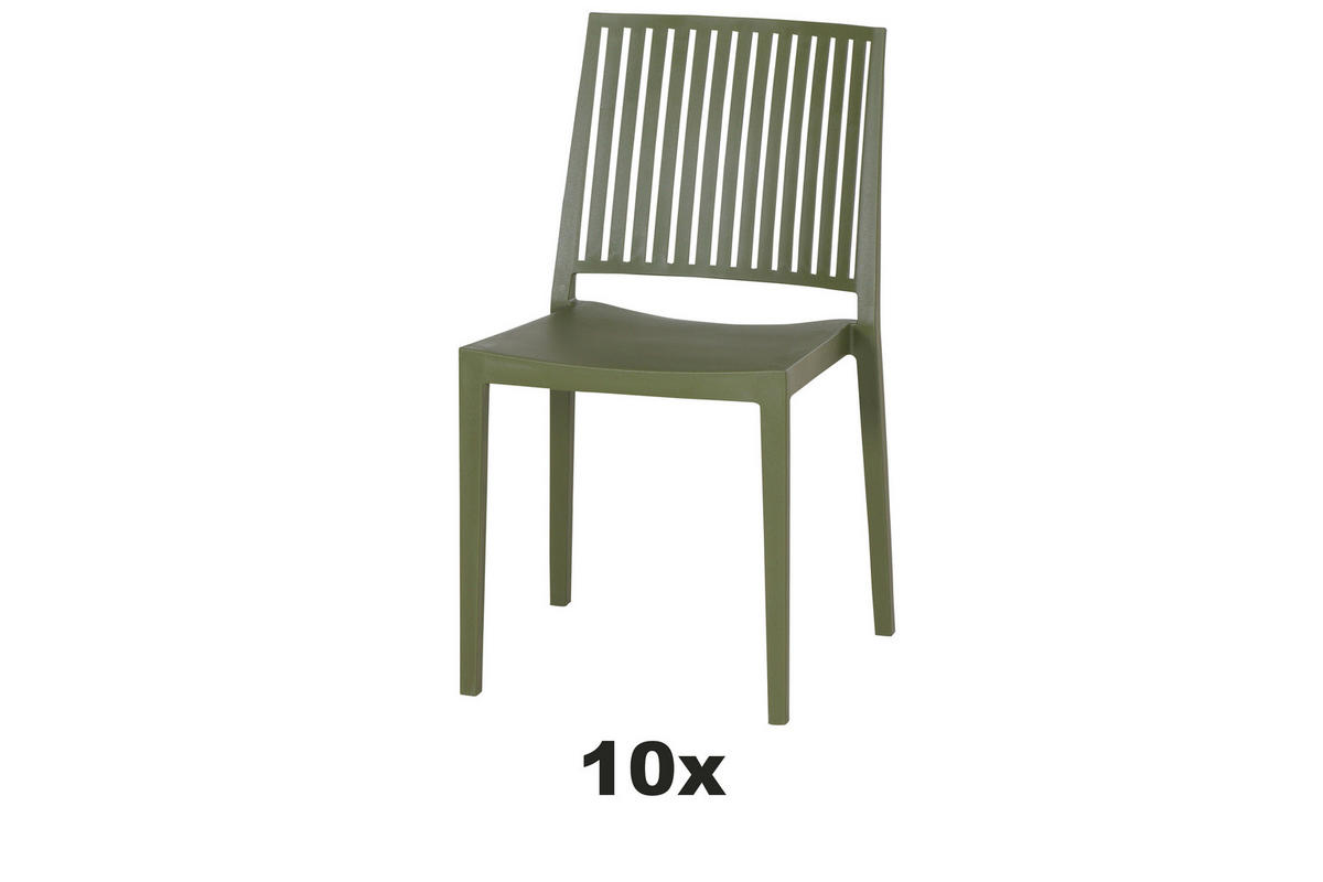 GARTENSESSEL-SET Grün  - Grün, Basics, Kunststoff (46/80/56cm) - Siena Garden