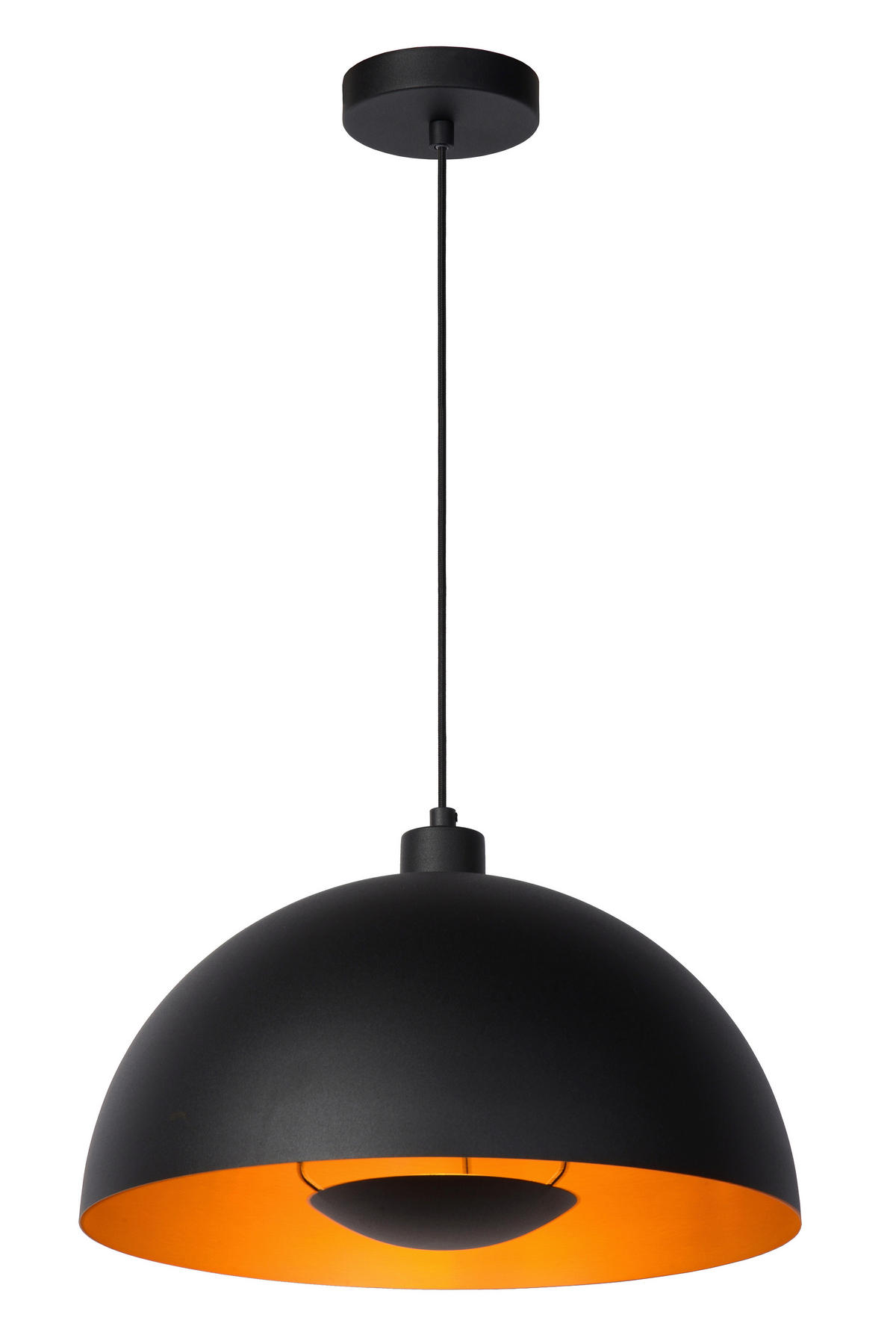 HÄNGELEUCHTE Siemon 40/150 cm   - Schwarz, Design, Metall (40/150cm) - Lucide