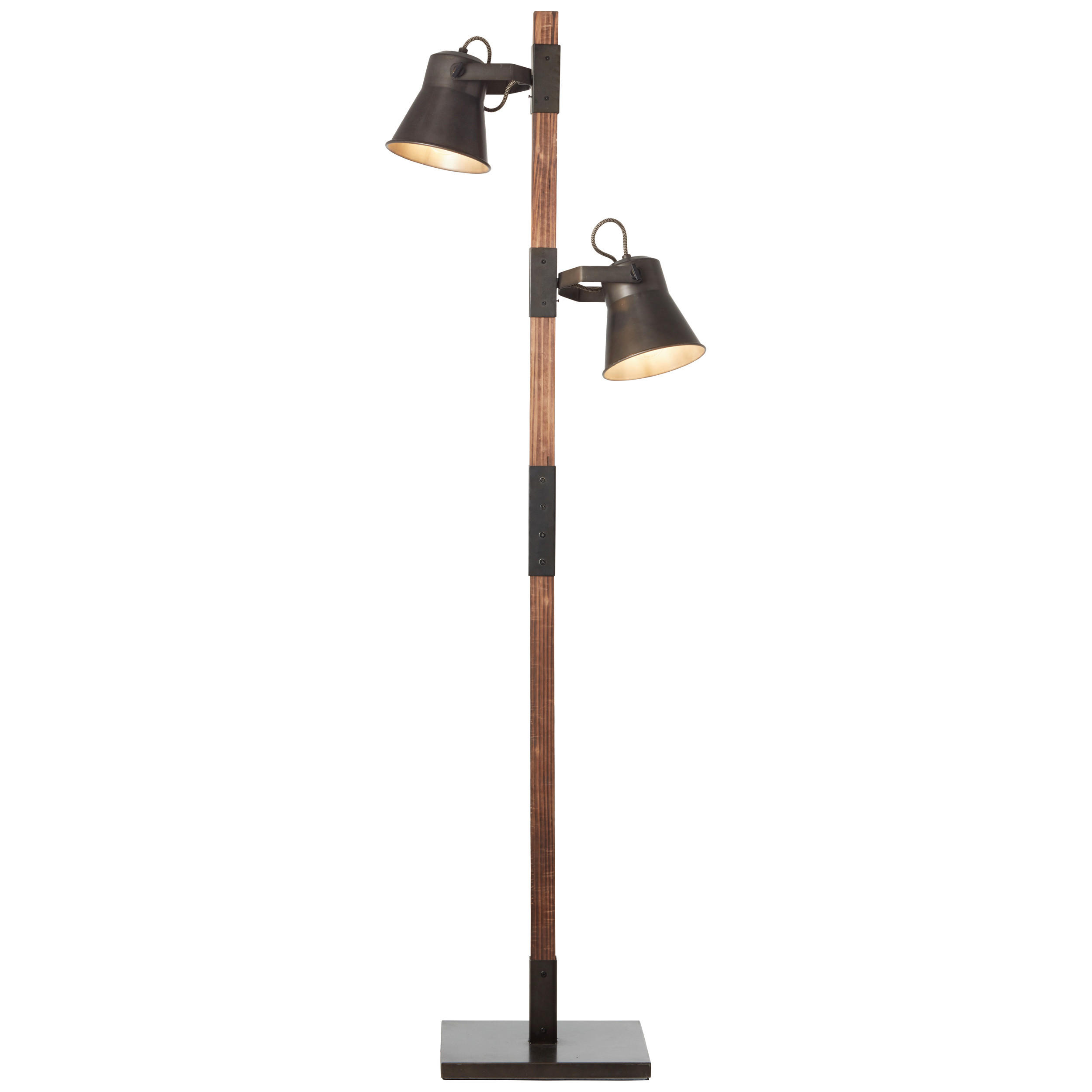 STEHLEUCHTE  51/153,5 cm   - Schwarz, Design, Holz/Metall (51/153,5cm) - Brilliant