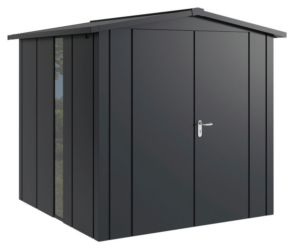 GERÄTEHAUS 237/223/229 cm  - Anthrazit, Basics, Metall (237/223/229cm)