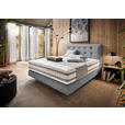 BOXSPRINGBETT 160/200 cm  in Grau  - Grau, KONVENTIONELL, Holz/Textil (160/200cm) - Dieter Knoll