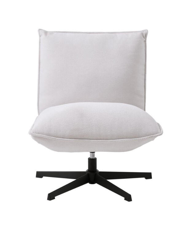 FÅTÖLJ i metall, textil svart, vit  - vit/svart, Design, metall/textil (70/88/83cm) - Best Price