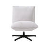 FÅTÖLJ i metall, textil svart, vit  - vit/svart, Design, metall/textil (70/88/83cm) - Best Price