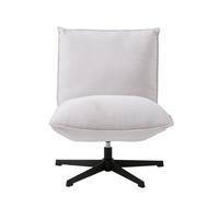 FÅTÖLJ i metall, textil svart, vit  - vit/svart, Design, metall/textil (70/88/83cm) - Best Price
