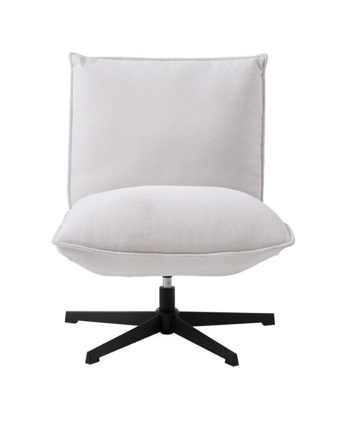 FÅTÖLJ i metall, textil svart, vit  - vit/svart, Design, metall/textil (70/88/83cm) - Best Price