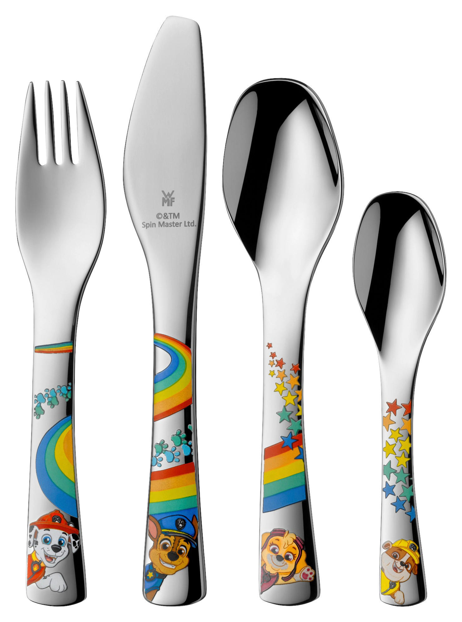 KINDERBESTECK 4-teilig  - Silberfarben/Multicolor, Design, Metall - WMF