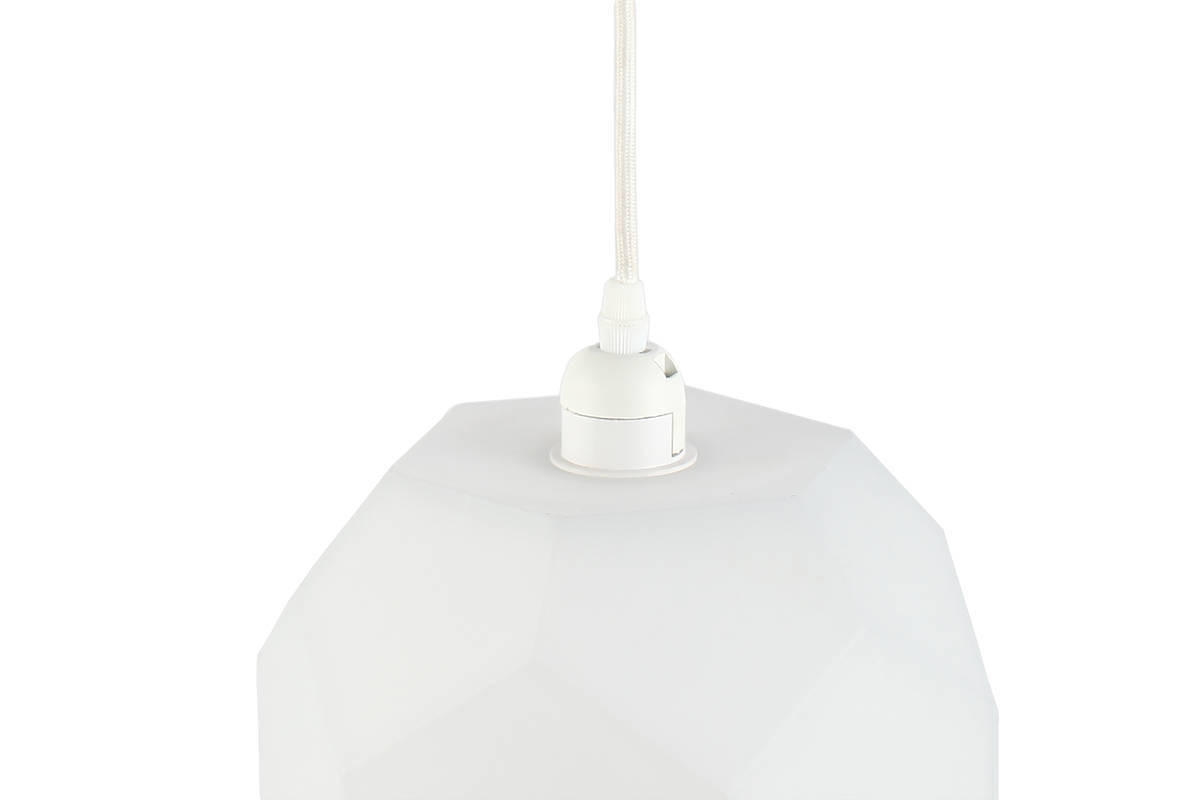 ZÁVĚSNÉ SVÍTIDLO,  22/30/22 cm - bílá, Trend, sklo (22/30/22cm) - P & B