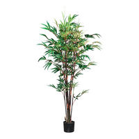 BAMBUS Bambus 160 cm  - Rot/Braun, Design, Kunststoff (160cm)