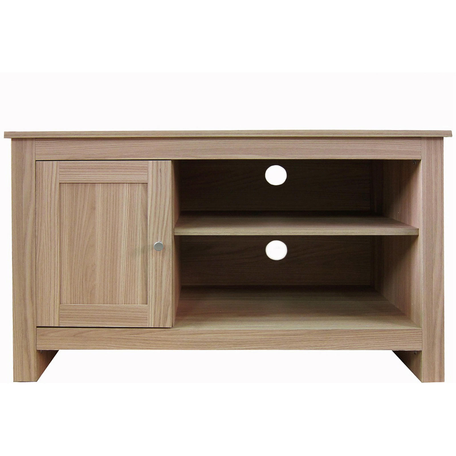 LOWBOARD Emerald   in 95/58/39 cm  - Silberfarben/Sonoma Eiche, Design, Holzwerkstoff/Metall (95/58/39cm) - MID.YOU